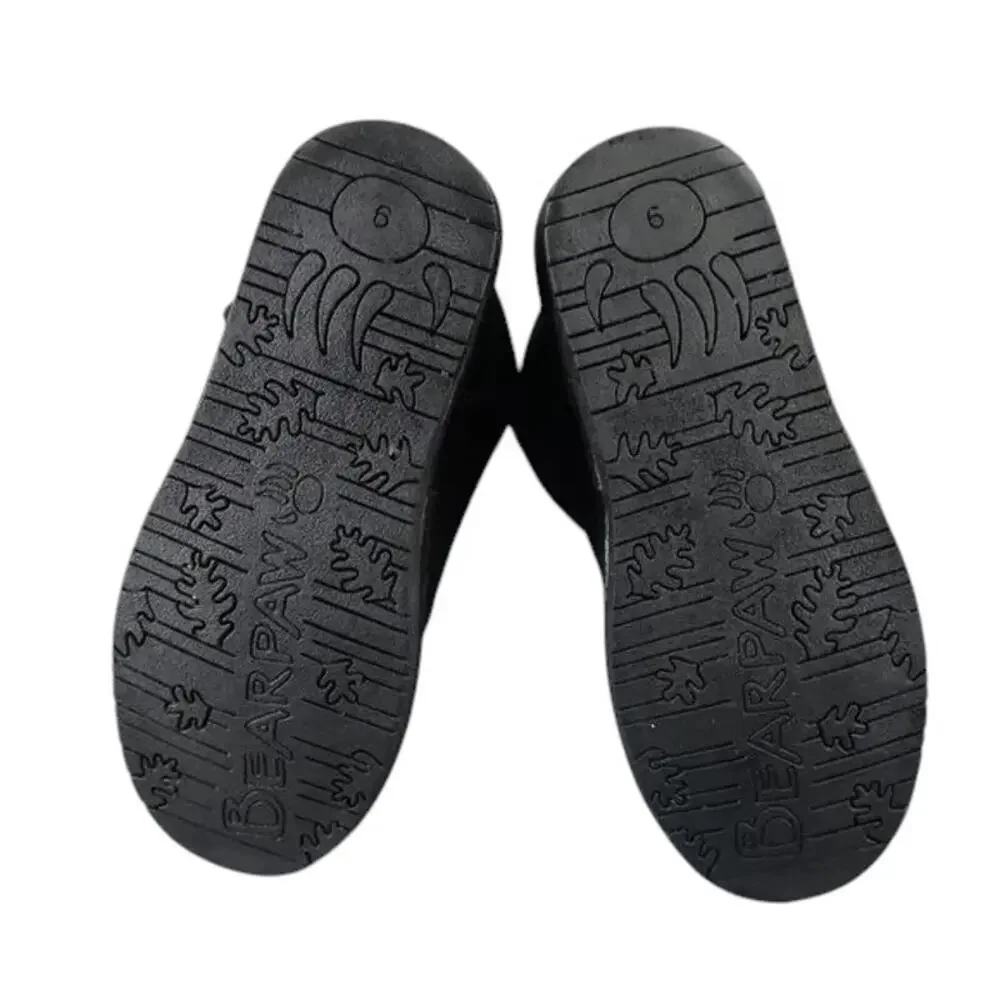 Bearpaw Shoes Women 9 Boot Winter Tall Emma Leather Sheepskin Warm Comfort Black - Picture 4 of 16